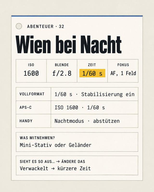 Abenteuer 32, Wien bei Nacht